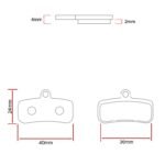 Plaquette de frein pour Shimano saint M810/M820 – Image 5