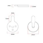 Plaquette de frein CT-011-R en résine ronde avec ergot - 20pcs – Image 2