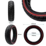 Pneu plein ultraléger offroad 10x2,125-6,1/B34 ligne rouge – Image 2