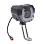 Phare LED avec klaxon noir 12-72v avec connecteur étanche