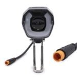 Phare LED avec klaxon noir 12-72v avec connecteur étanche – Image 2