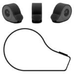 Cache en silicone noir pour accélérateur - 10 pièces