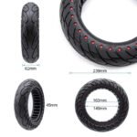 Pneu plein Ruvera 10x2,5-6,1 / B44 - points rouges Nedong – Image 2