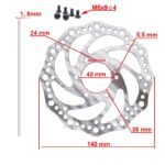 Disque de frein R6,2 140 mm 6H argent - 48 mm – Image 2