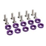 Rondelle JDM violette avec vis M6x16 - 10 pcs – Image 8