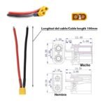 Connecteur Amass XT30 avec câble – 10P (5M/5F) – Image 2