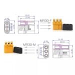 Connecteur MR30 Amass avec protecteur - 5M/5F – Image 5
