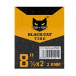 Chambre à air premium 2.0 mm épaisseur 8,5x2(156) valve 90x90° Black cat – Image 4