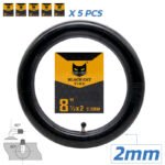 Chambre à air premium 2.0 mm épaisseur 8,5x2(156) valve 90x90° Black cat