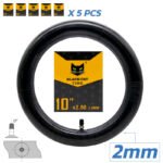 Chambre à air premium 2,0 mm épaisseur 10x2,5 Valve droite - 5pcs Black cat