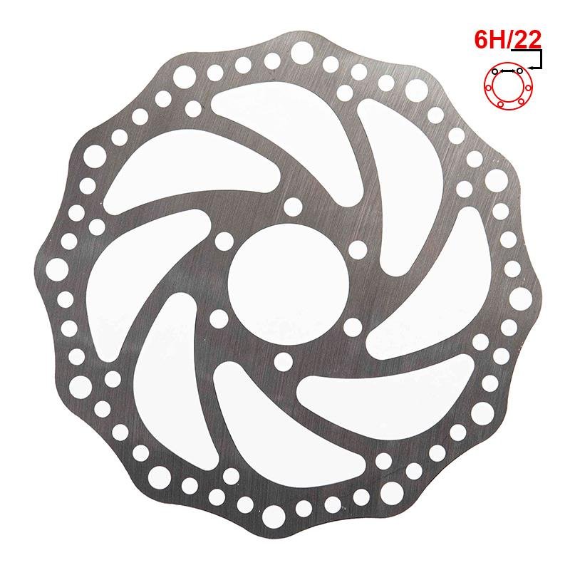 7086.jpg Disque de frein R6 160 mm 6H argent - 48 mm – Image 1