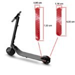 Autocollant réfléchissant rouge pour Ninebot Es1 Es2 Es4 – Image 2