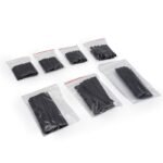Gaine thermorétractable noire pour câble – 127 pcs