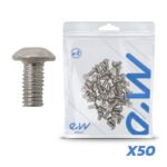 Vis M5x10 argent pour disque de frein - 50pcs