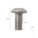 Vis M5x10 argent pour disque de frein - 50pcs – Image 2