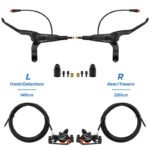 Kit de frein hydraulique noir A5-D avant gauche arrière droit NUTT – Image 2