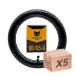 Chambre à air 80/65-6 VC 90x90 Black Cat - 5pcs