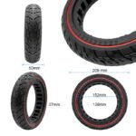 Pneu plein off-road 8,5x2 (50/75-6,1) rouge – Image 2