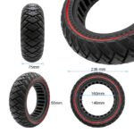 Pneu plein off-road 70/75-6,5 ligne rouge – Image 2