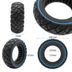 Pneu plein off-road 9x3-5,5 bleu – Image 2