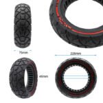Pneu plein 10×3,0/255×80 (80/65-6) rouge Amitor – Image 6