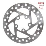 Disque de frein 120 mm 5H argent pour Xiaomi M365, Essential, 1S, Pro/2
