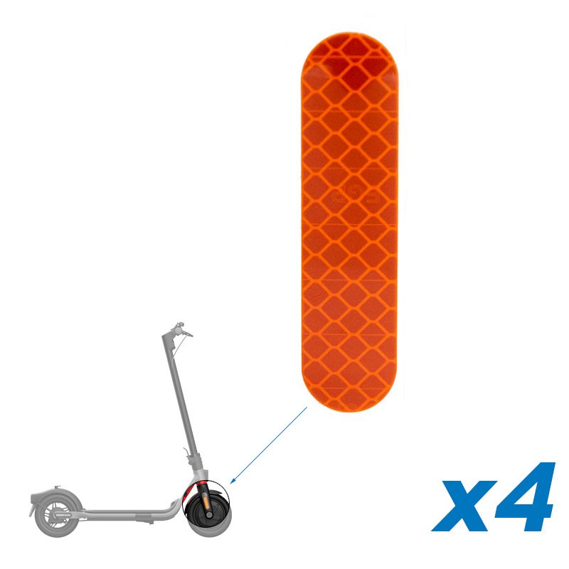 Pegatina_Serie_F_7427255407256_1.jpg Adhésif réfléchissant orange pour les séries Ninebot Forks F et D - 4uds – Image 1